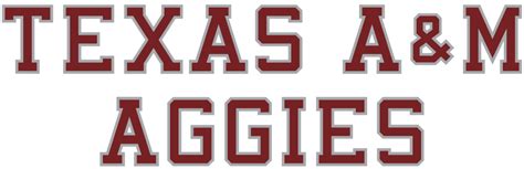 Texas Aandm Aggies Wordmark Logo Ncaa Division I S T Ncaa S T