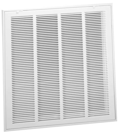 Steel Lanced Return Air Filter Grille 13 Fin Spacing With Insulated