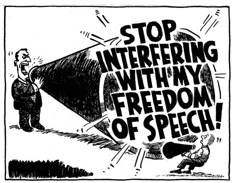 Freedom of speech (megaphone cartoon) | allthingslearning