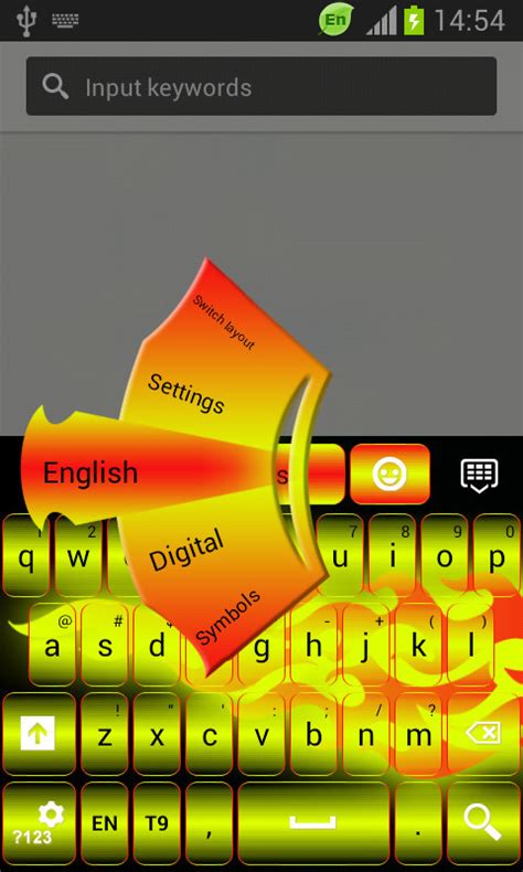 Go Keyboard Flame Free Android Theme Download Download The Free Go