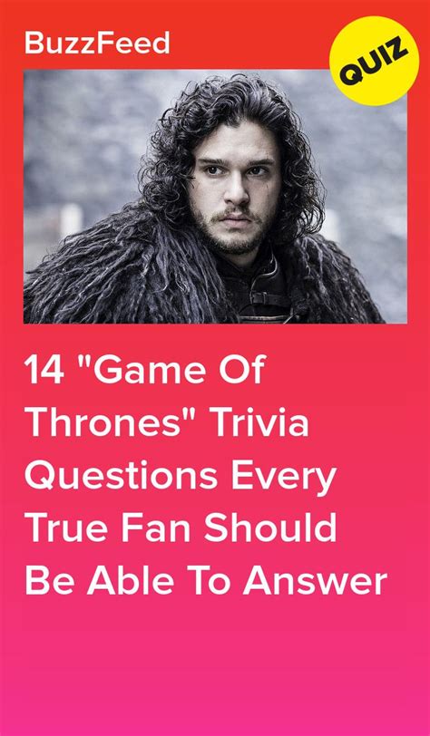 14 Game Of Thrones Trivia Questions Every True Fan Should Be Able To Answer Game Of Thrones