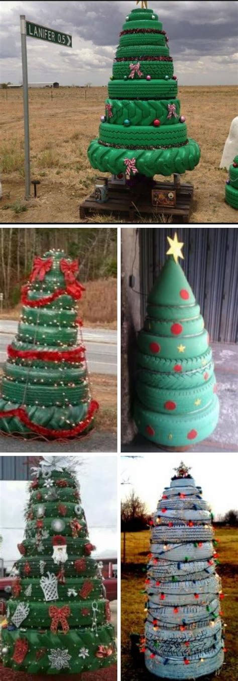 13 Best Recycled Tire Christmas Decoration Ideas For 2021 Recycled
