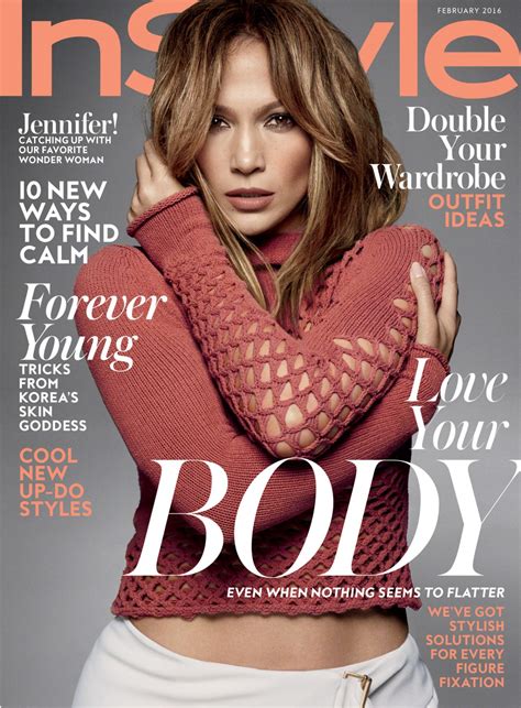 Jennifer Lopez Instyle Magazine February 2016 Cover