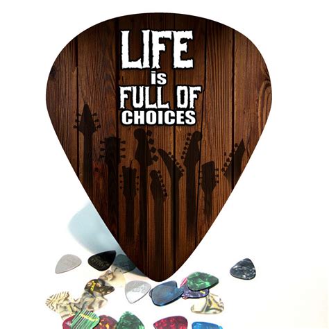 Life Choices Giant Guitar Pick Wall Art 1038