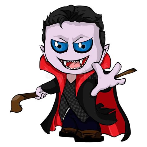 Count Dracula Wishes Happy Halloween On An Isolated White Background
