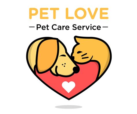 Playful Modern Pet Sitting Logo Design For Pet Love Pet Care Services