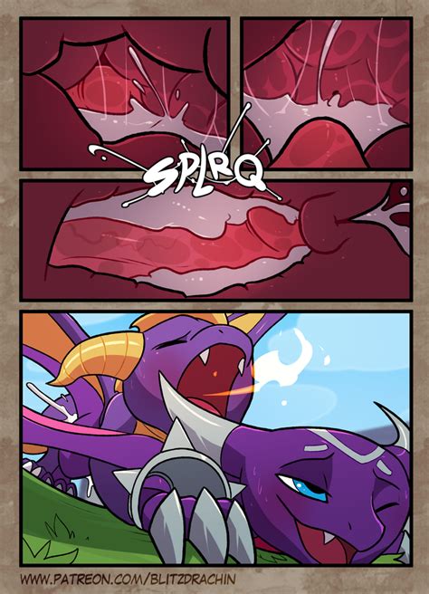 Rule 34 Blitzdrachin Comic Cum Cum Inside Cynder Dragon Female Feral