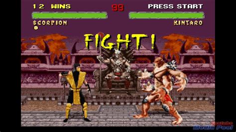 Mortal Kombat Ii Snes Game Playthrough Retro Game Youtube