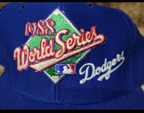 Original 1988 World Series Los Angeles Dodgers Hat With Patch Rare W