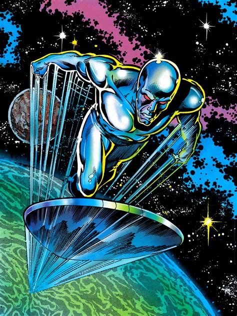 Pin By A Lawrence On Surfista Prateado Silver Surfer Comic Surfer