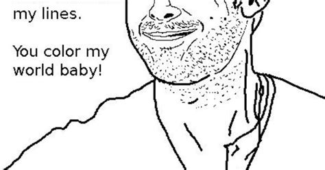 Coloring Page World - Ryan Gosling Meme Free coloring Page | Free