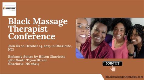 Black Massage Therapist Conference 4800 S Tryon St Charlotte Nc 28217 2402 United States