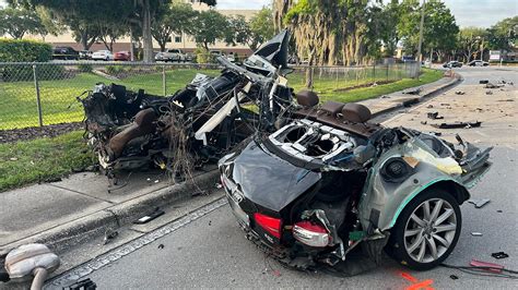 Car Splits In Half After Slamming Into Tree In Polk County