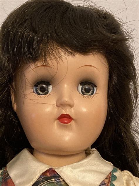 All Original P 90 14” Ideal Brunette Toni Doll Whigh Color 1950s