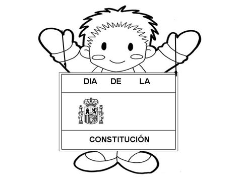 El 1° de mayo se celebra en la argentina el día de la constitución argentina. Día de la Constitución Española para pintar | Colorear ...
