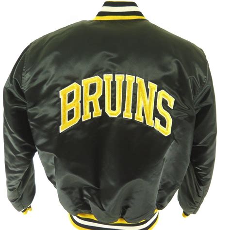 Vintage 80s Boston Bruins Starter Jacket Mens Xl Nhl Hockey Satin