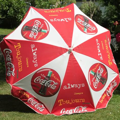 parasol publicitaire vintage always coca cola buvez coca cola eur 120 00 picclick fr