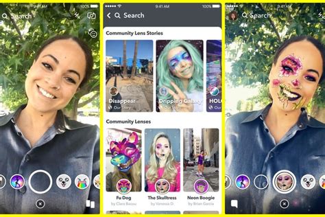 steps to enable and use lenses and filters in snapchat