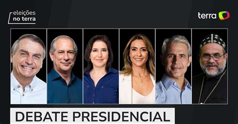 Debate presidencial reúne seis candidatos Eleições 2022 Terra