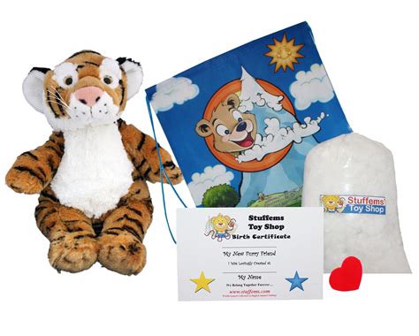 Make Your Own Stuffed Animal Bengal Tiger No Sew Kit With Cute