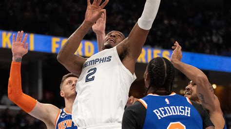 Memphis Grizzlies Score Vs New York Knicks Live Updates