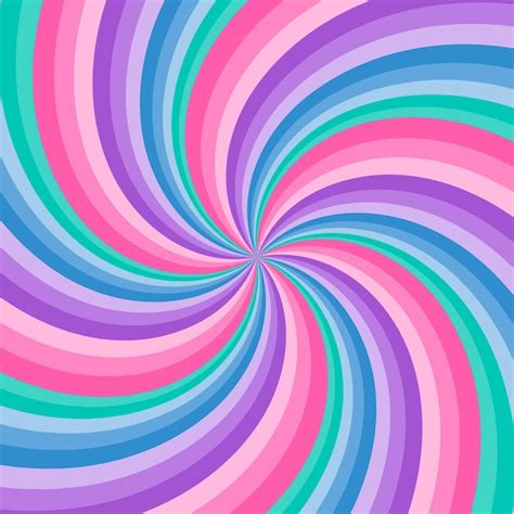 Premium Vector Rainbow Swirl Background Radial Gradient Rainbow Of