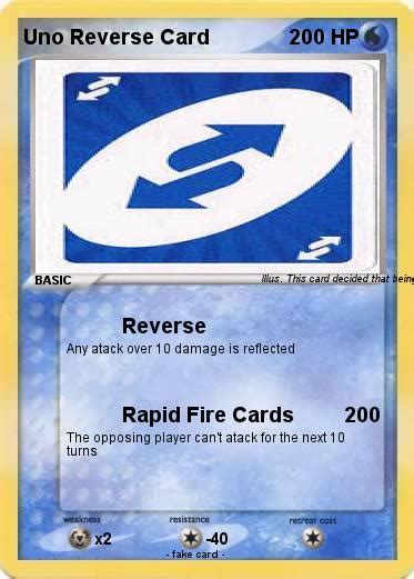 Pokémon Uno Reverse Card 10 10 Reverse My Pokemon Card