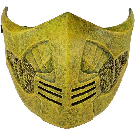 Cosplay Mortal Kombat X Mask Cosplay Scorpion Mask Gold Halloween Mask