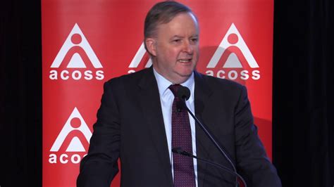Anthony Albanese Leader Of The Australian Labor Party At The Acoss