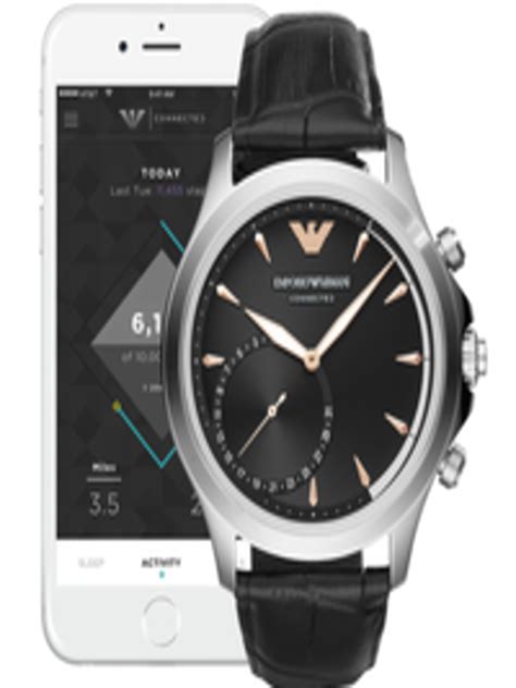 Buy Emporio Armani Connected Men Black Hybrid Smart Watch Art3013
