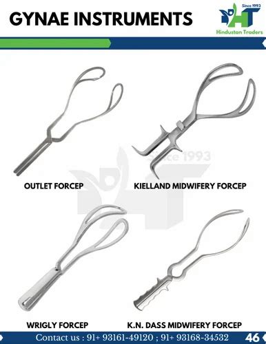 Stainless Steel Obstetrics Outlet Forceps For Surgery Disposable Or