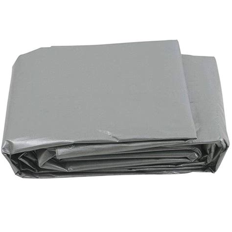 Extreme Heavy Duty Two Tone Grey Silver Poly Tarp Reinforced