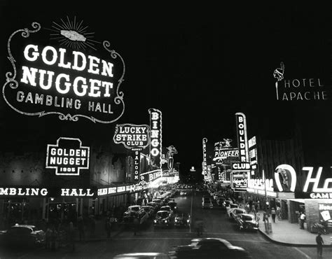 Vintage Las Vegas — Downtown Vegas August 10 1954 Looking West Down