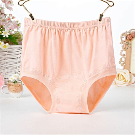 Middle Aged And Elderly Women Panty Underwear Plus Size Breathable