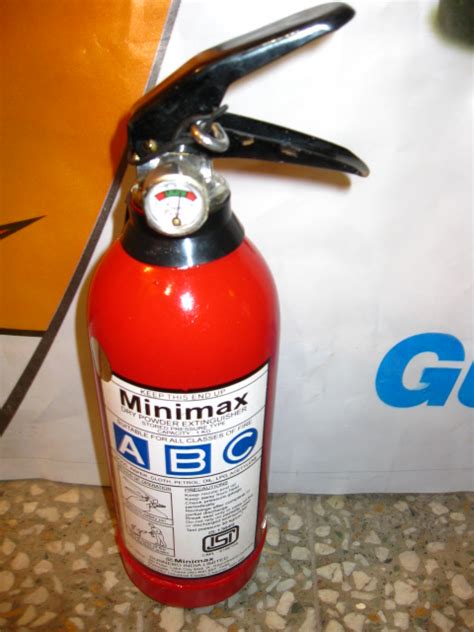 American fire and casualty company; MINIMAX FIRE EXTINGUISHER ABC -1 KG, STANDARD AUTO SPARES (MINIMAX)