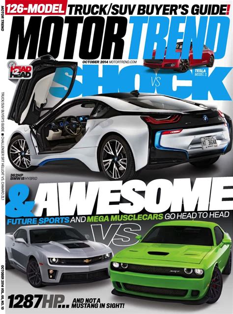 Your subscription automatically renews at the regular rate after your free trial, unless you cancel at least the service: Motor Trend-October 2014 Magazine - Get your Digital ...