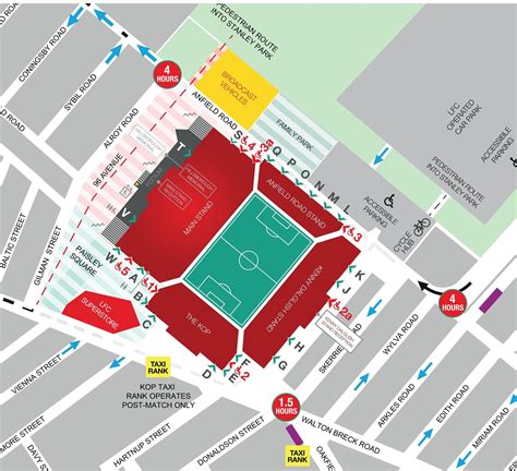 Anfield Seating Plan Rows 2023 Anfield Parking Map Ticket Prices