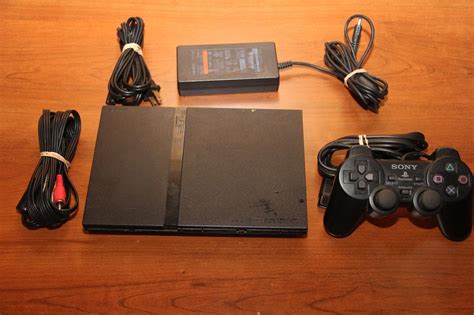 Sony Playstation 2 Slim Black Console Complete With 8mb Memory Card Ps2