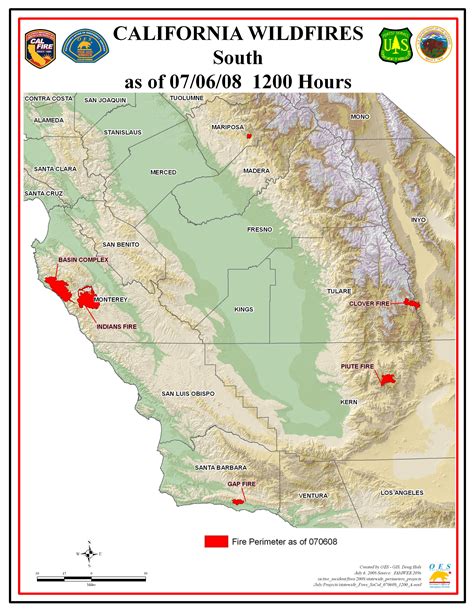 Northern California Fires Map California Map