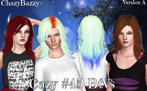 Cazy`s 45 Btvs Hairstyle Retextured By Chazy Bazzy Sims 3 Hairs
