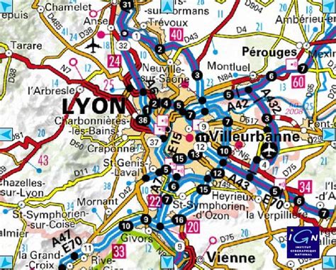 Carte De Lyon Plan Vacances Guide Voyage