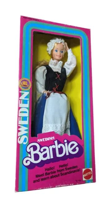 vintage 1982 swedish barbie dolls of the world barbie mattel doll 4032 nrfb 39 99 picclick