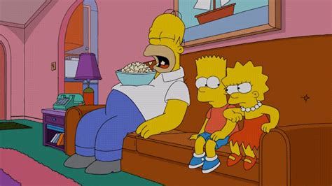 the simpsons on twitter homer eating while sleeping bart and lisa fighting looks about