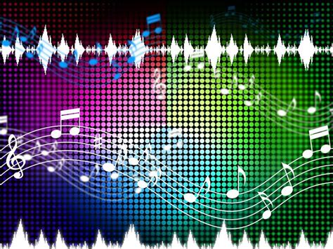 Free Stock Photo Of Music Color Background Shows Sounds Harmony And