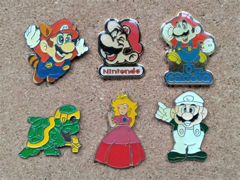 Vintage Nintendo Super Mario Bros Pins Raccoon Mario Hammer Etsy Uk