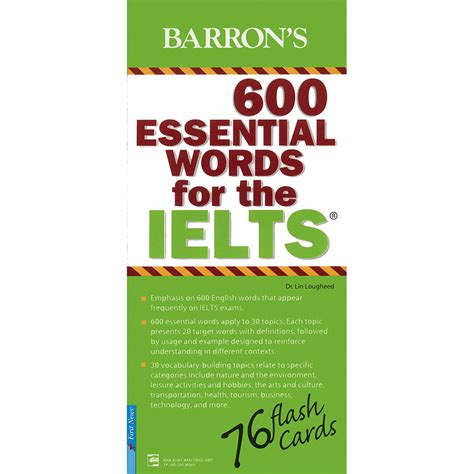 Flashcard Barron s 600 Essential Words for the IELTS Shopee Việt Nam