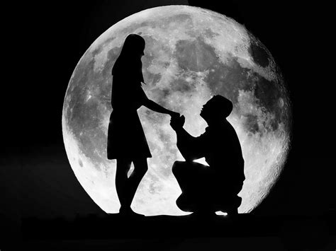 Love Couple Moon Free Image On Pixabay
