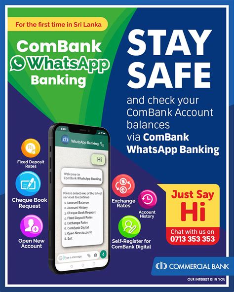 Commercial Bank Combank Whatsapp Banking Anybanqlk