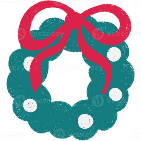 Hand Drawn Christmas Wreath Ornament 16416950 Png