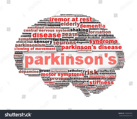 Parkinsons Disease Conceptual Design Isolated On Stock Illustration